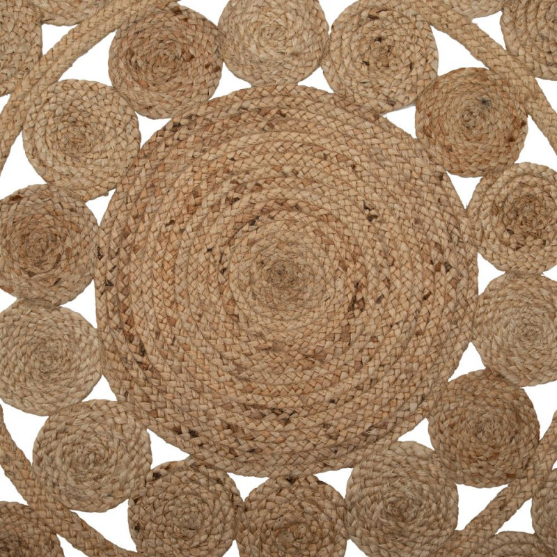 Venta de alfombras de yute redondas con formas redondas.
