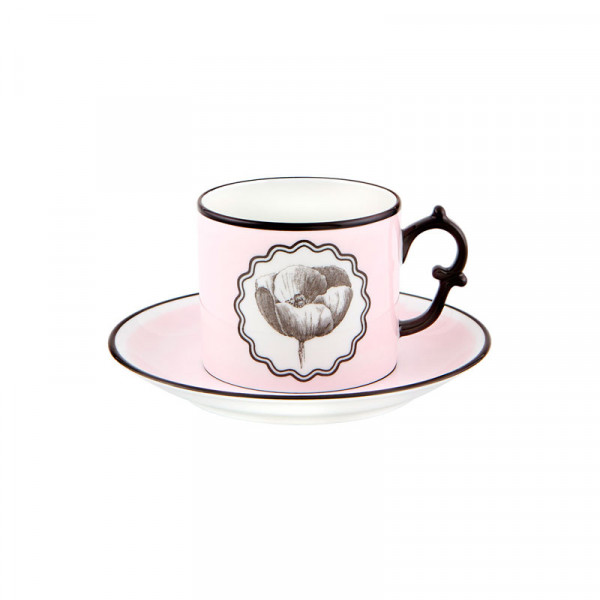 Taza de té con plato Vista...