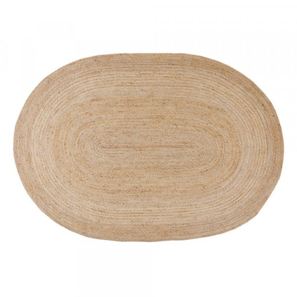 Alfombra oval de yute natural