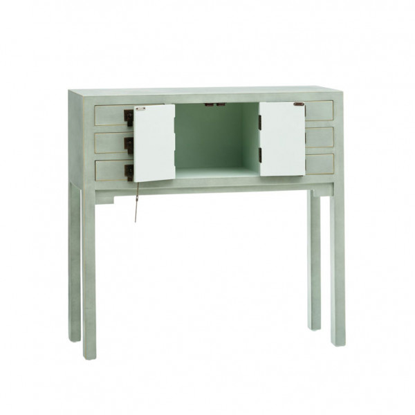 Consola oriental verde menta