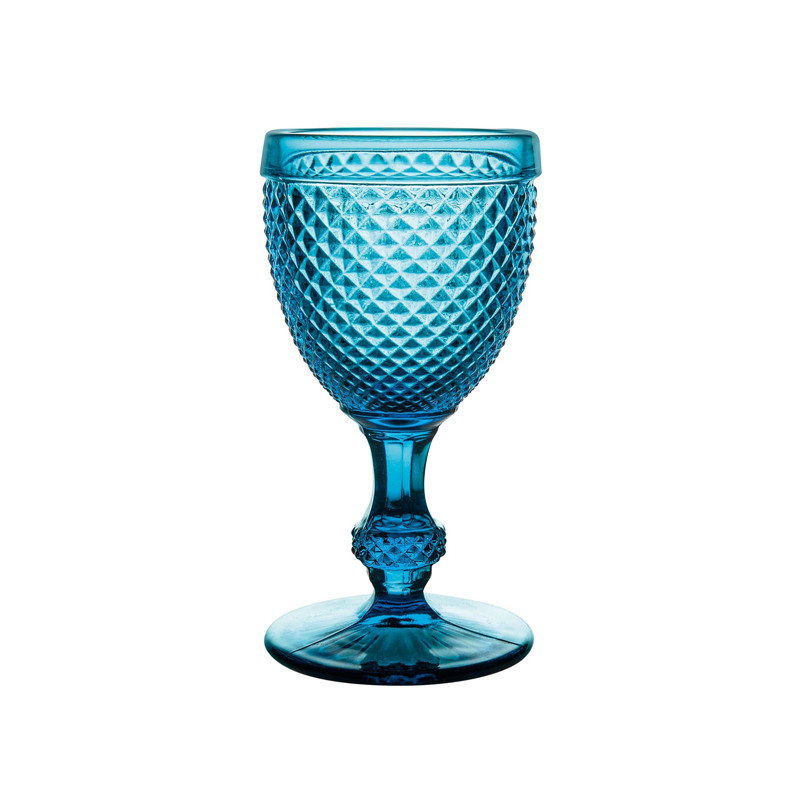 Comprar pack de 4 copas bicos azul para agua.