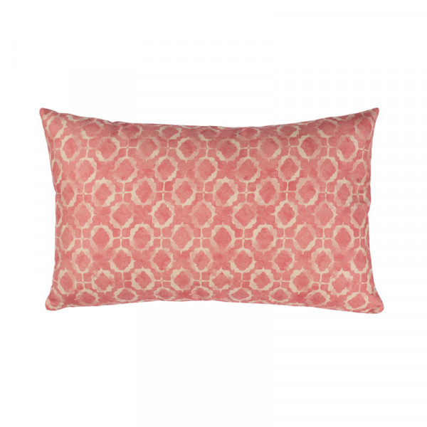 Cojín rectangular formas rosa