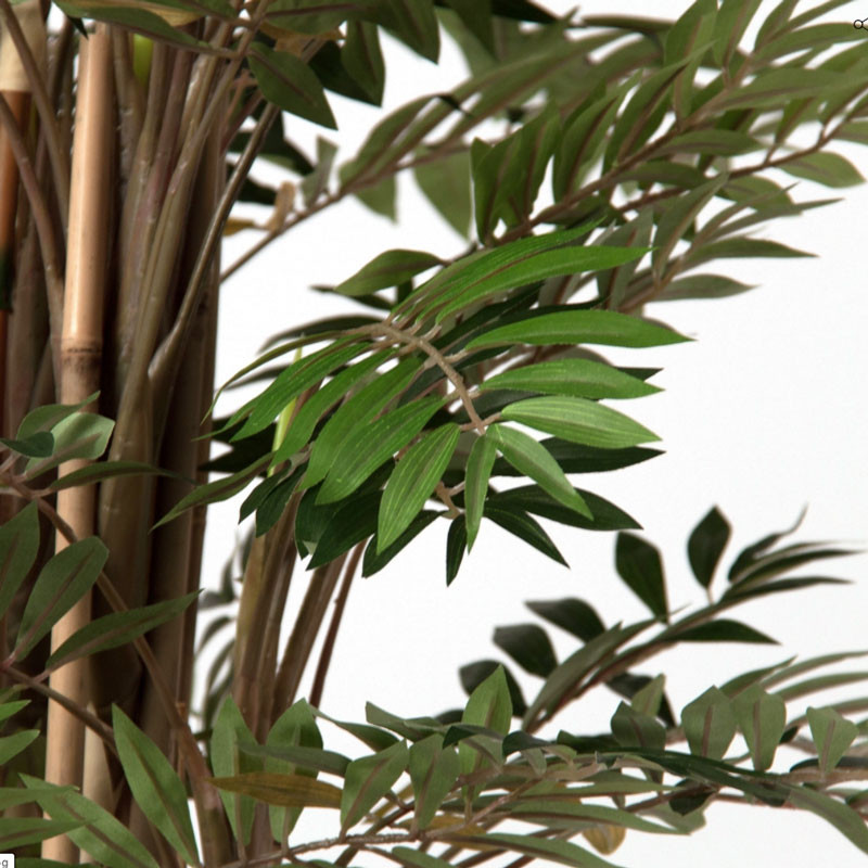 Planta artificial de bambú de color verde en poliéster y